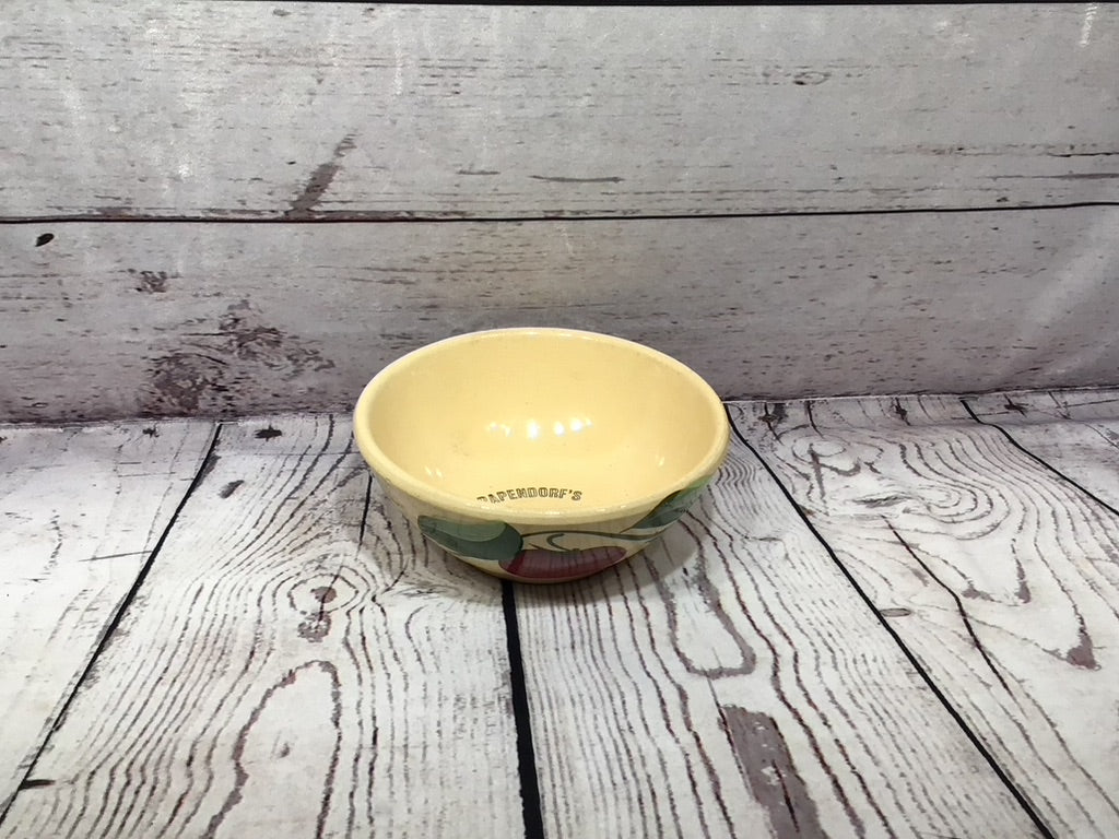 Wattson Papendorf's servie station advertisement bowl