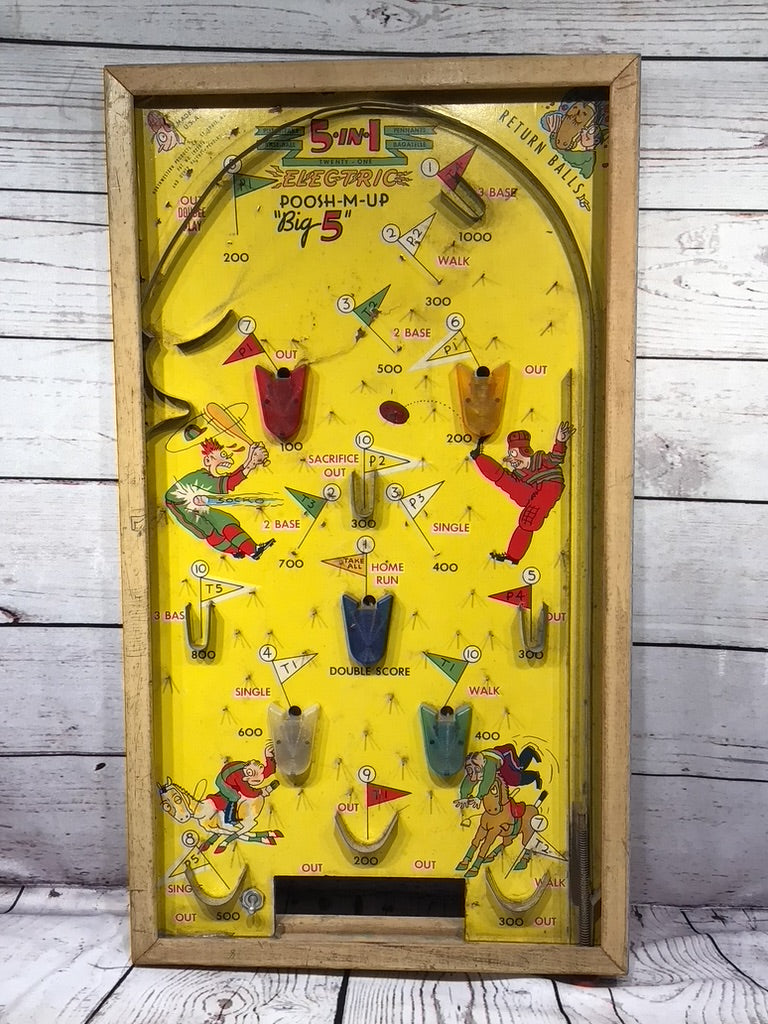 Poosh-m-up 5 in 1 electric pinball