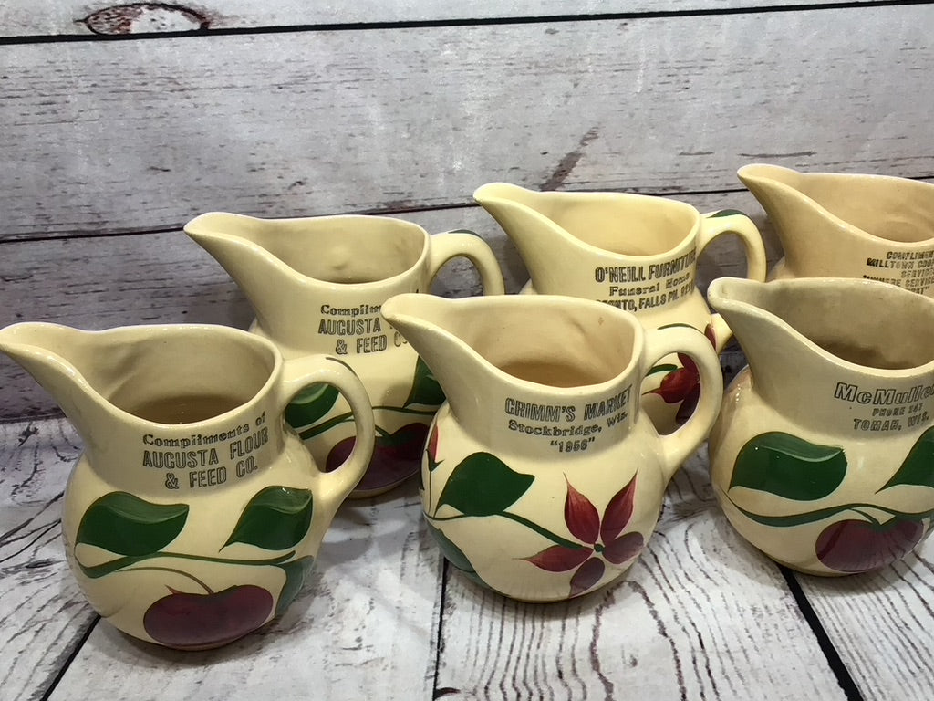 Assorted Wattson creamer pitchers