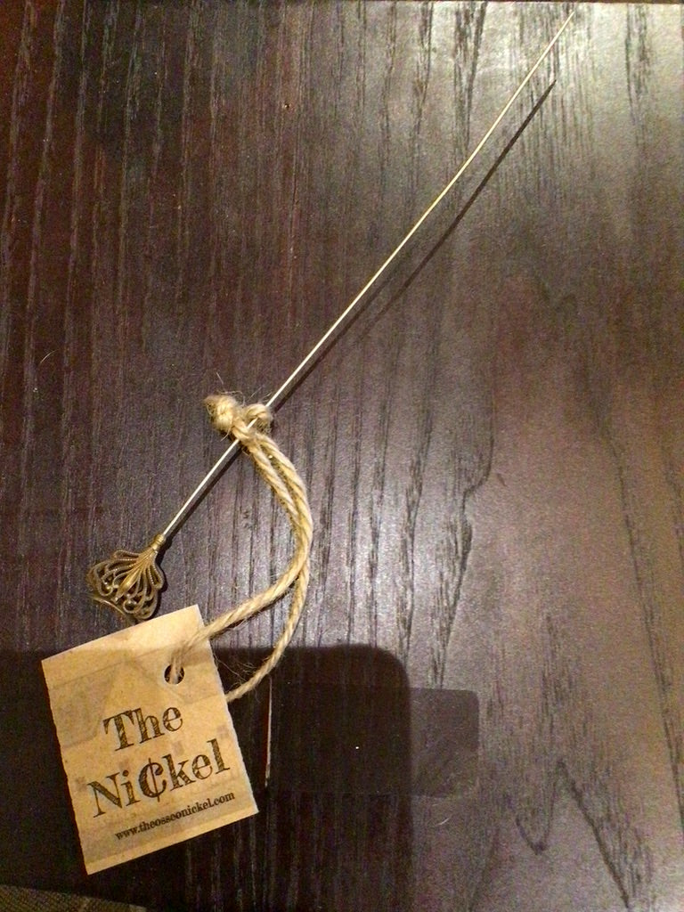 1900s Victorian brass hairpin