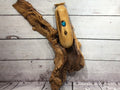Burl Oak Wall Vase