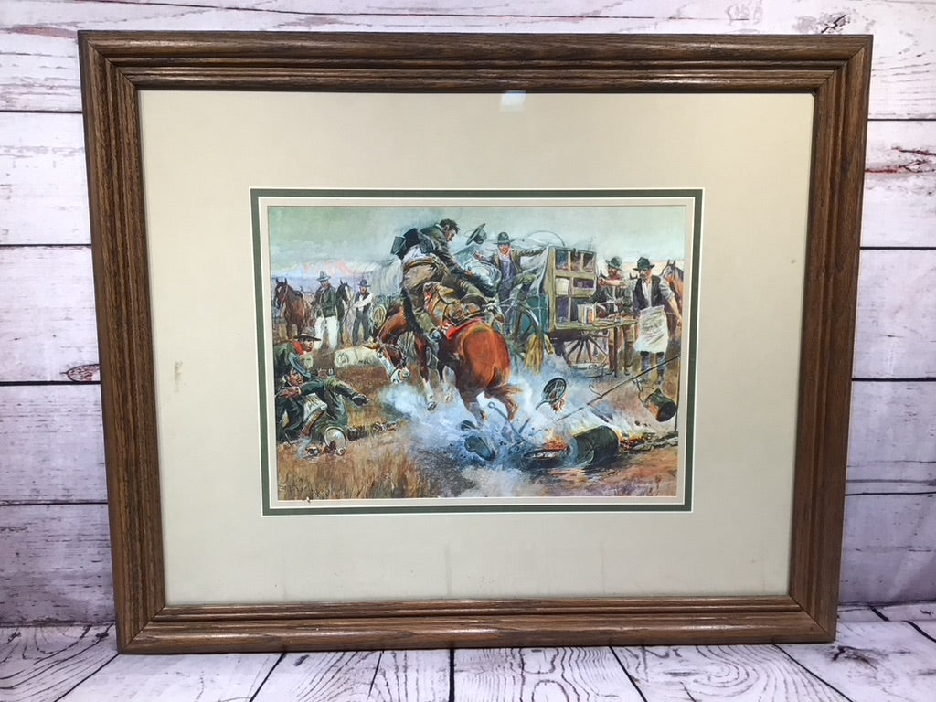 CM Russel Campfire Print