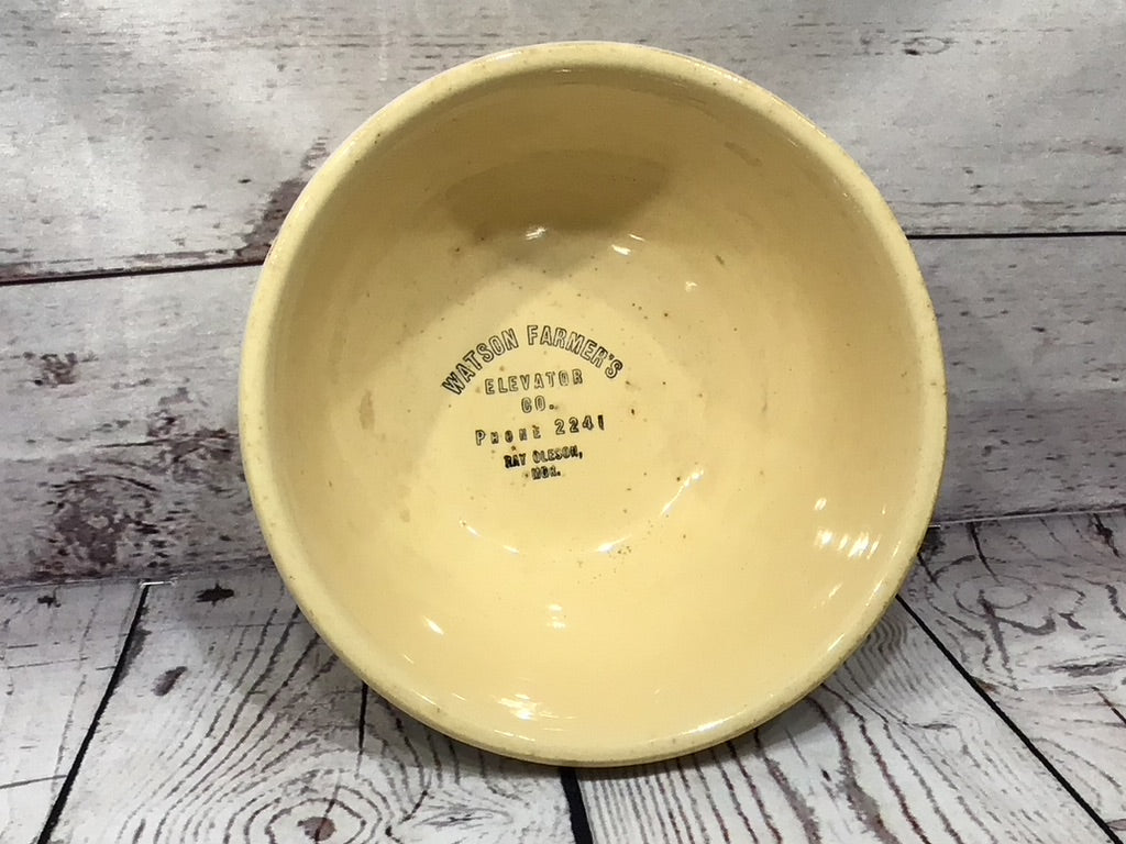 Wattson Papendorf's servie station advertisement bowl