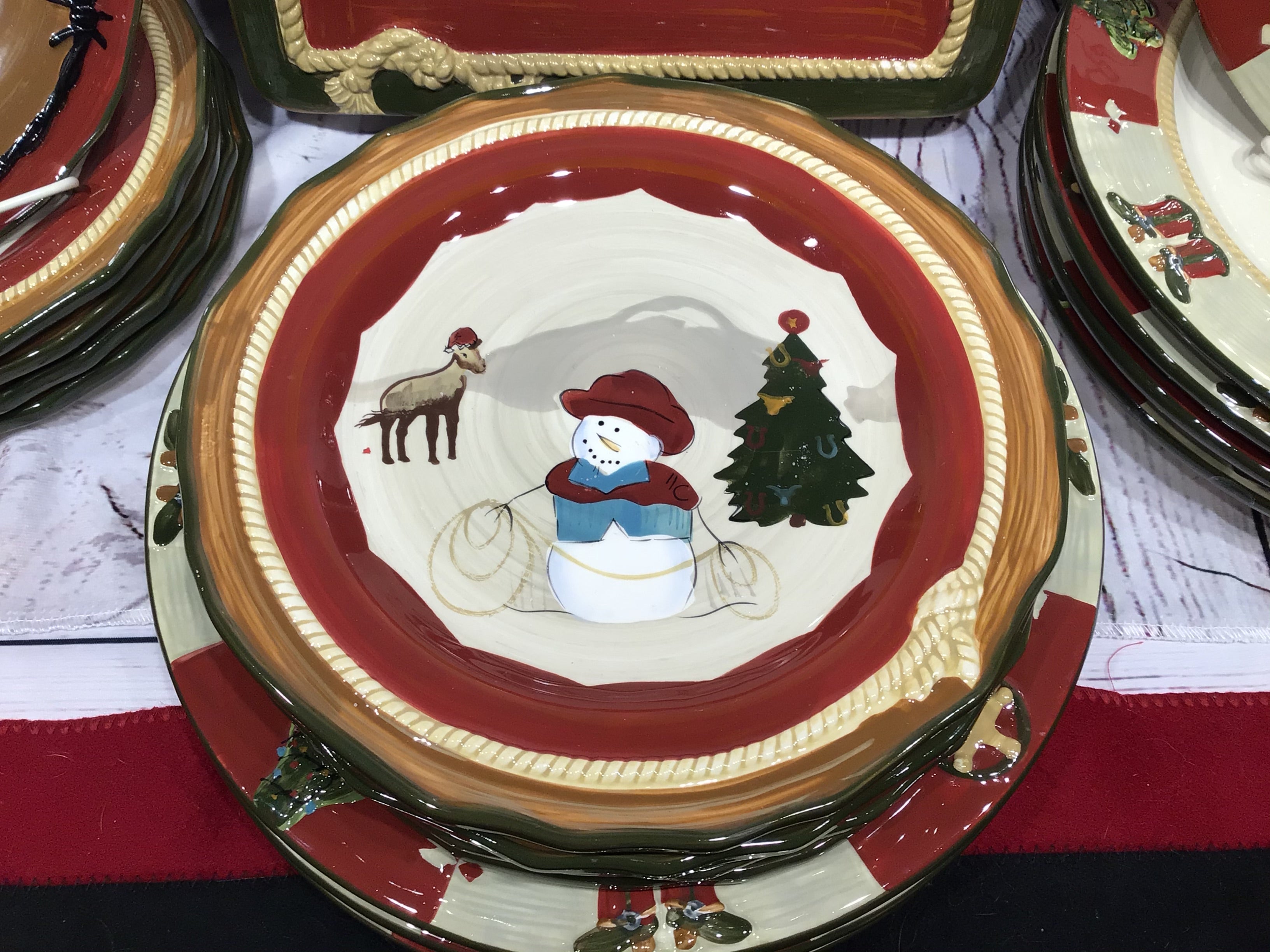 25 pc Sonoma Dishes-"Happy Trails Holiday"