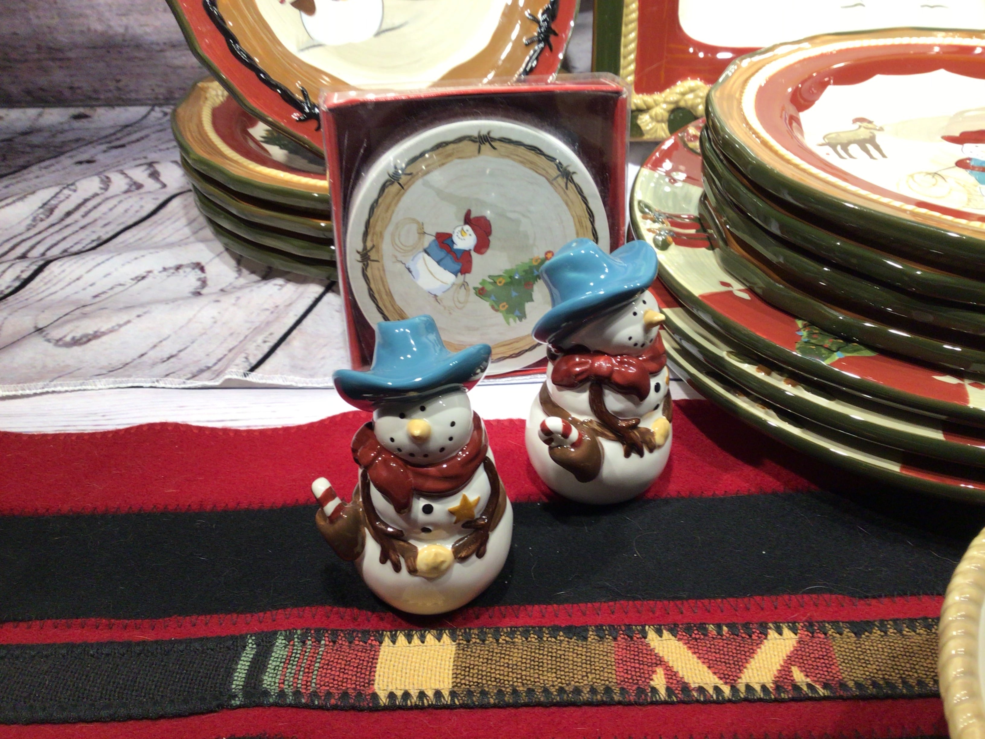 25 pc Sonoma Dishes-"Happy Trails Holiday"