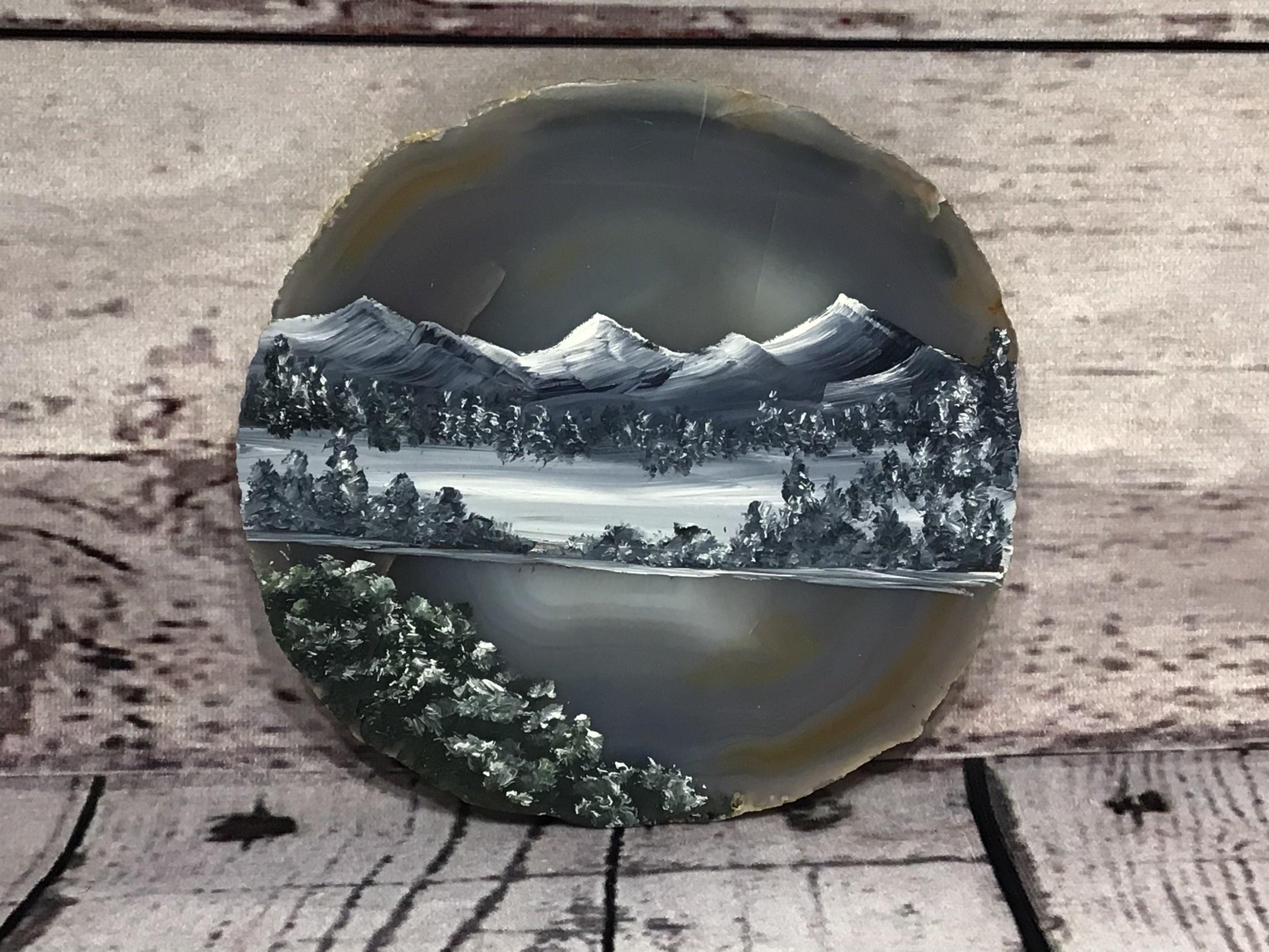 Rock crystal painting