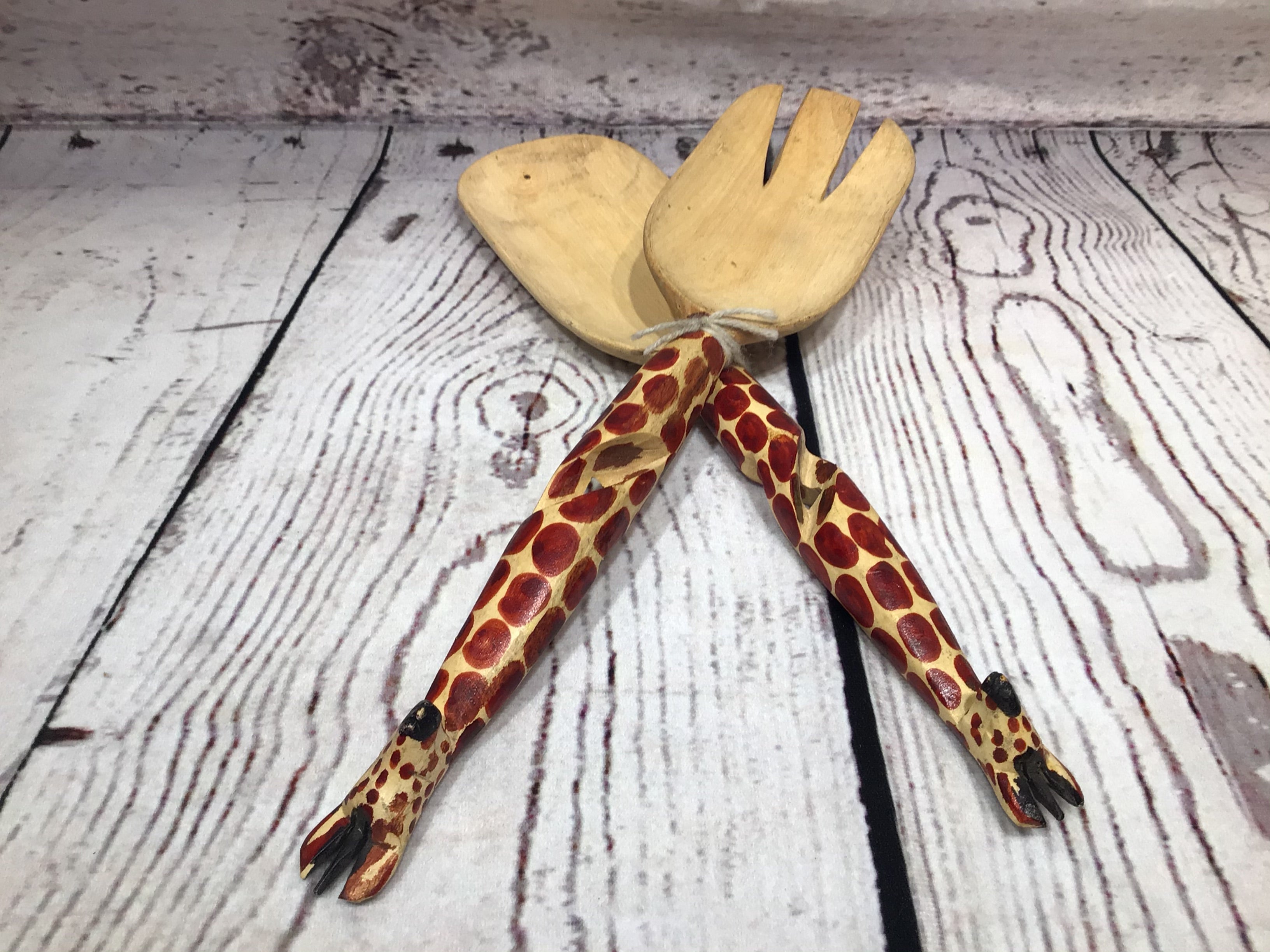 giraffe wooden spoons/utensils