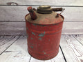 Red vintage gas can