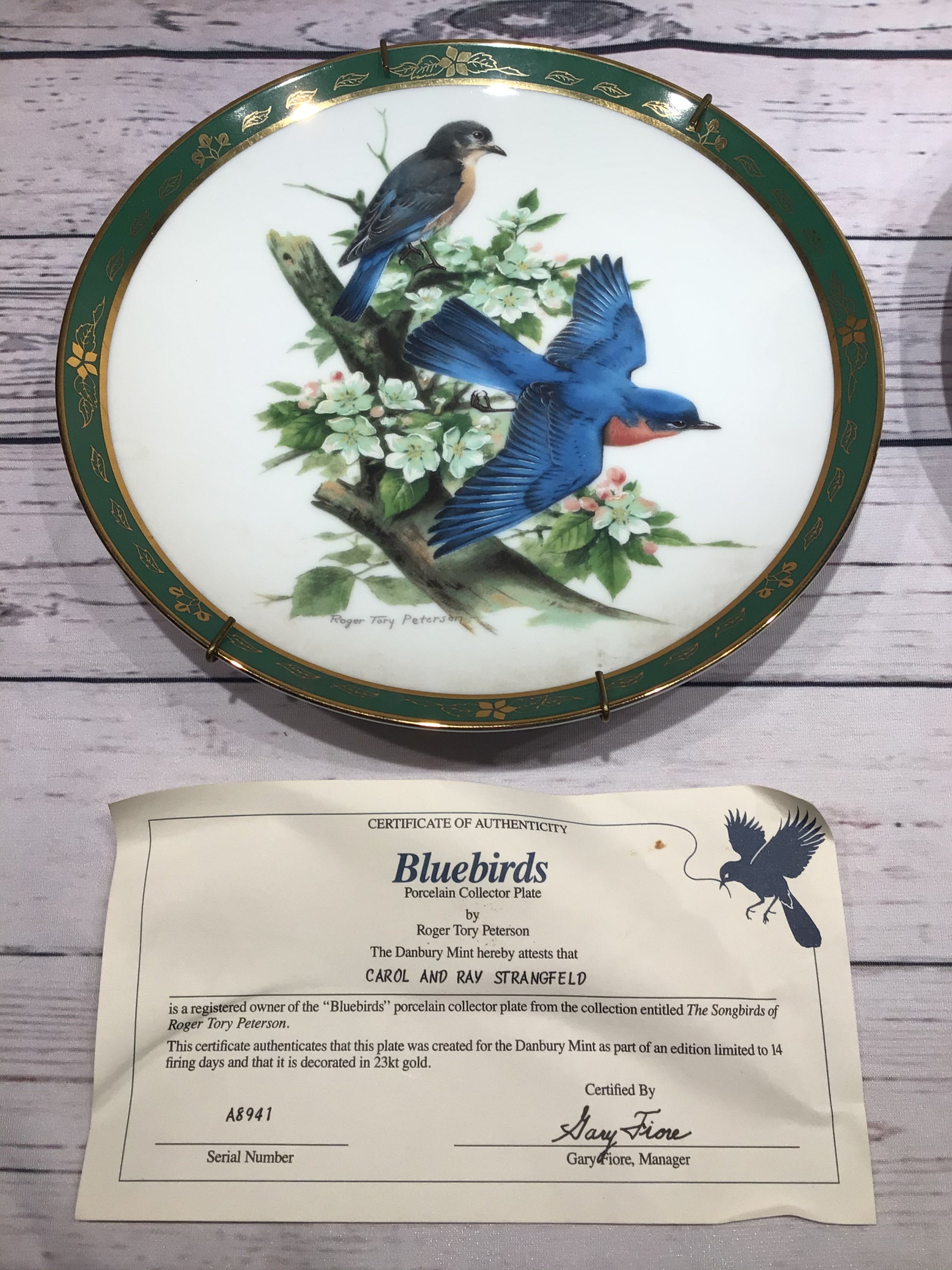 Roger Troy Peterson "BlueBird" Plate