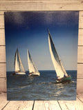 16" x 20" Blue water sailing Picture