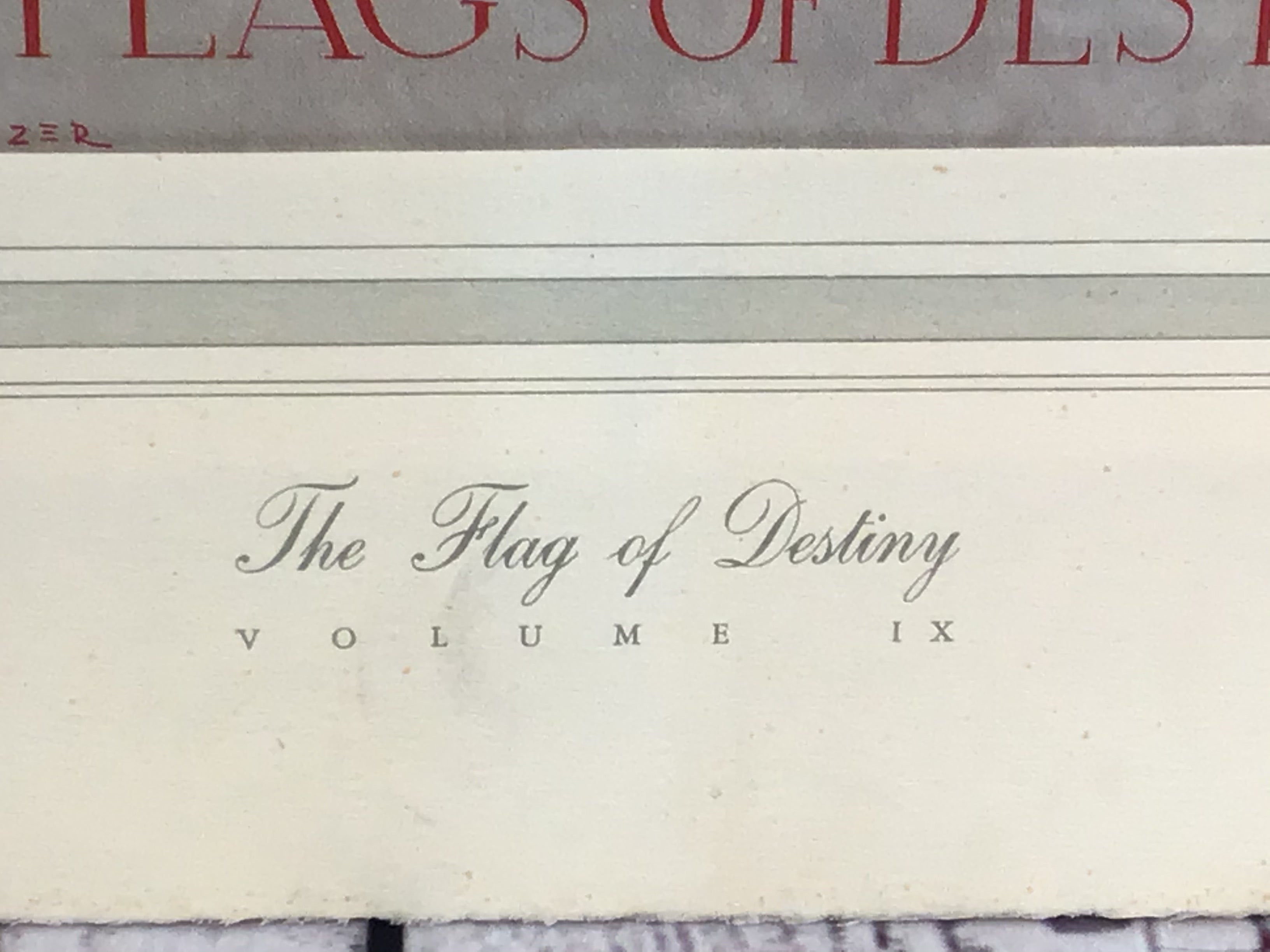 Assorted Airfare Pictures & Flags of Destiny Picture