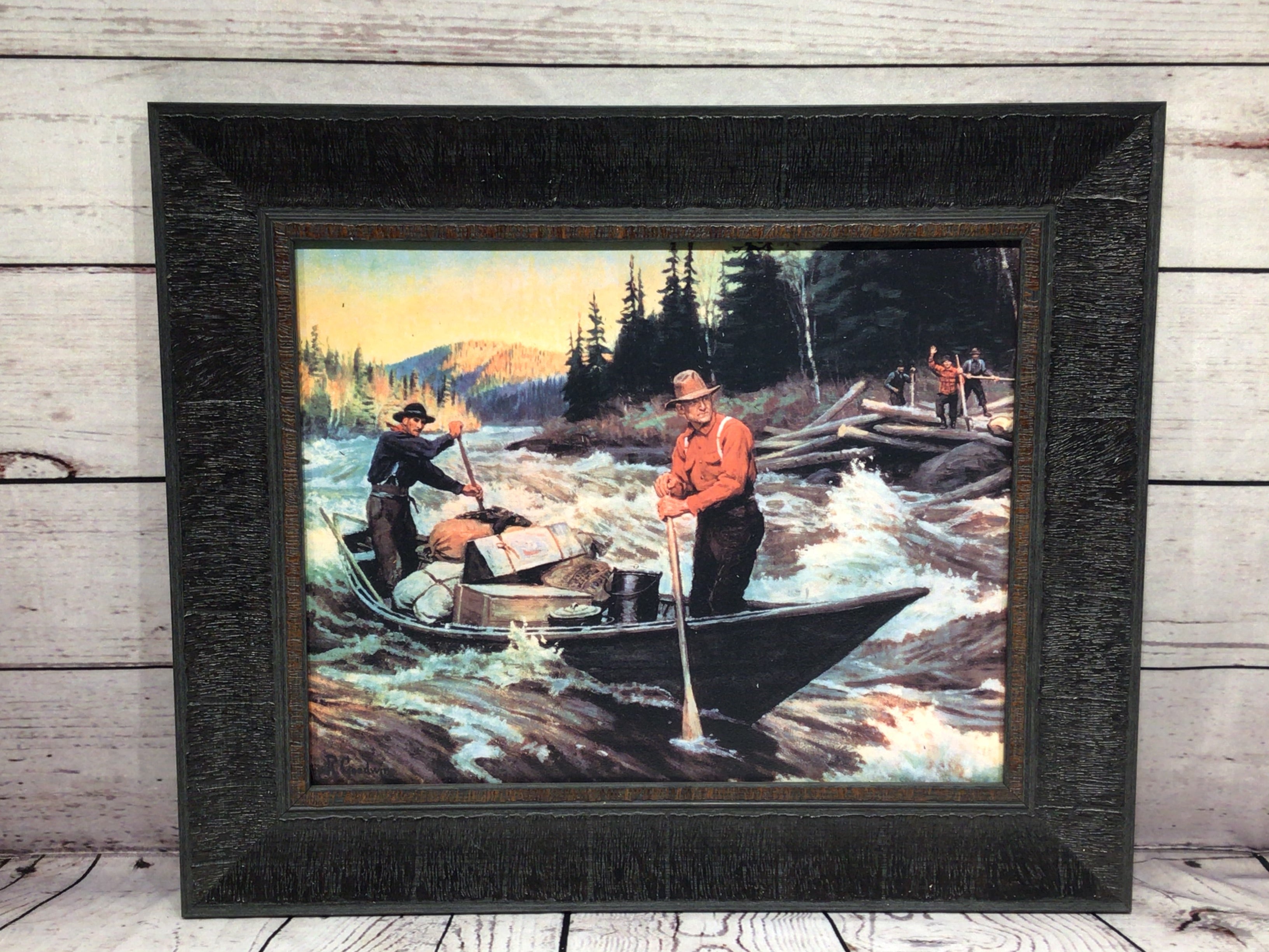 18.5" x 15.5" Rapids Logging