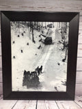 24.5" x 20.5" Hauling logs Uphill