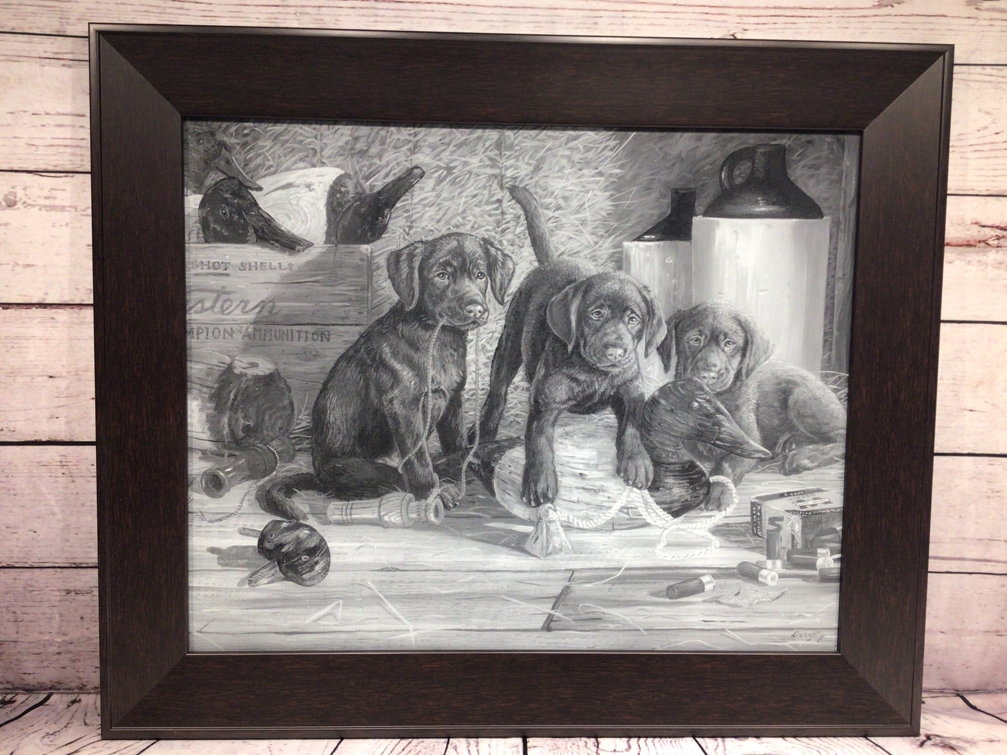24.5" x 20.5" Puppies Print