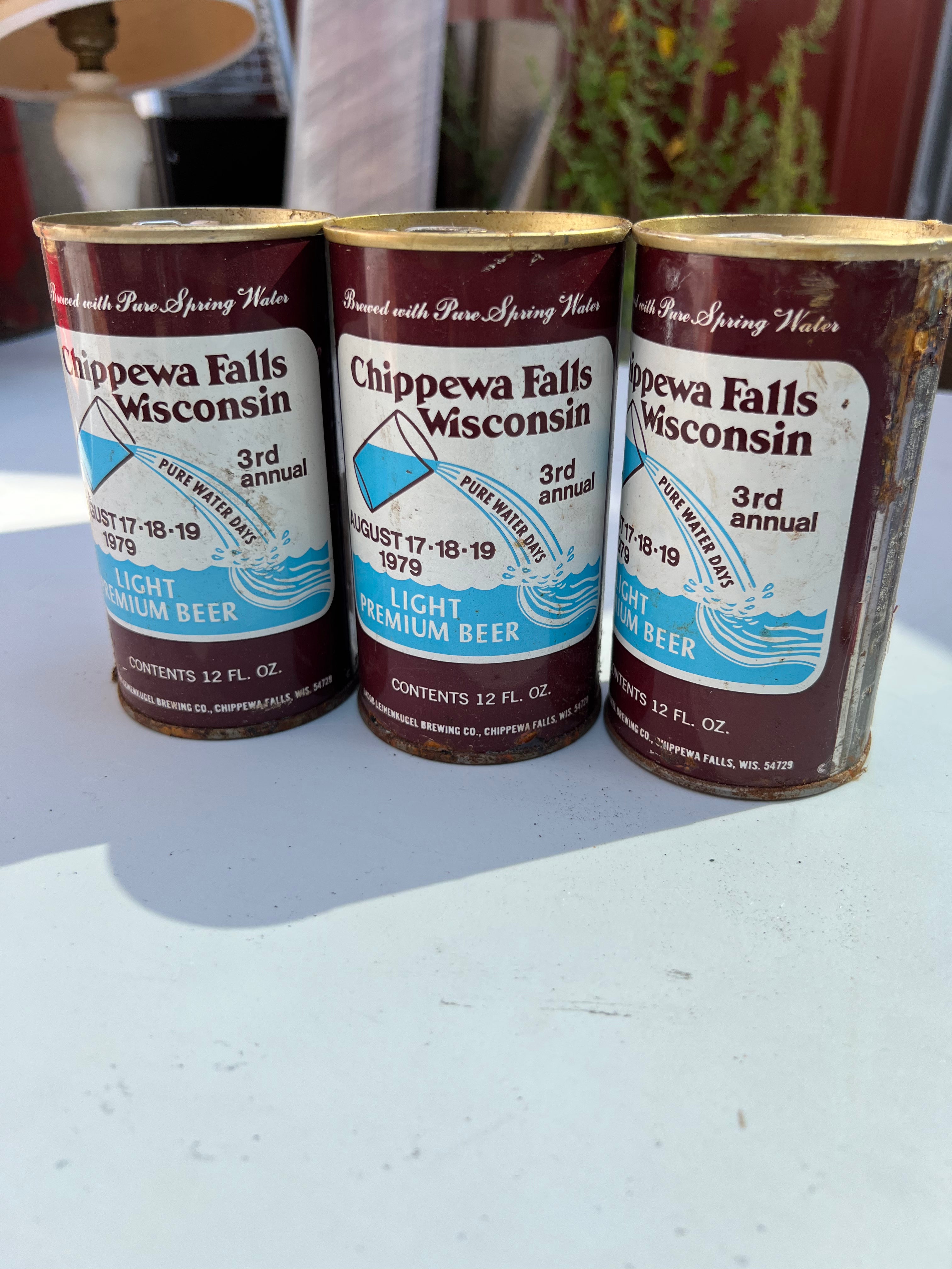 Chippewa Falls Beer Cans