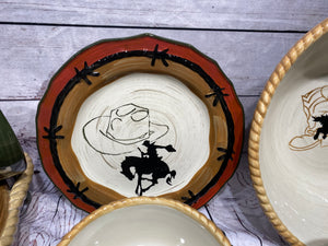 39 pc Sonoma Dishes- Pattern "Happy Trails"