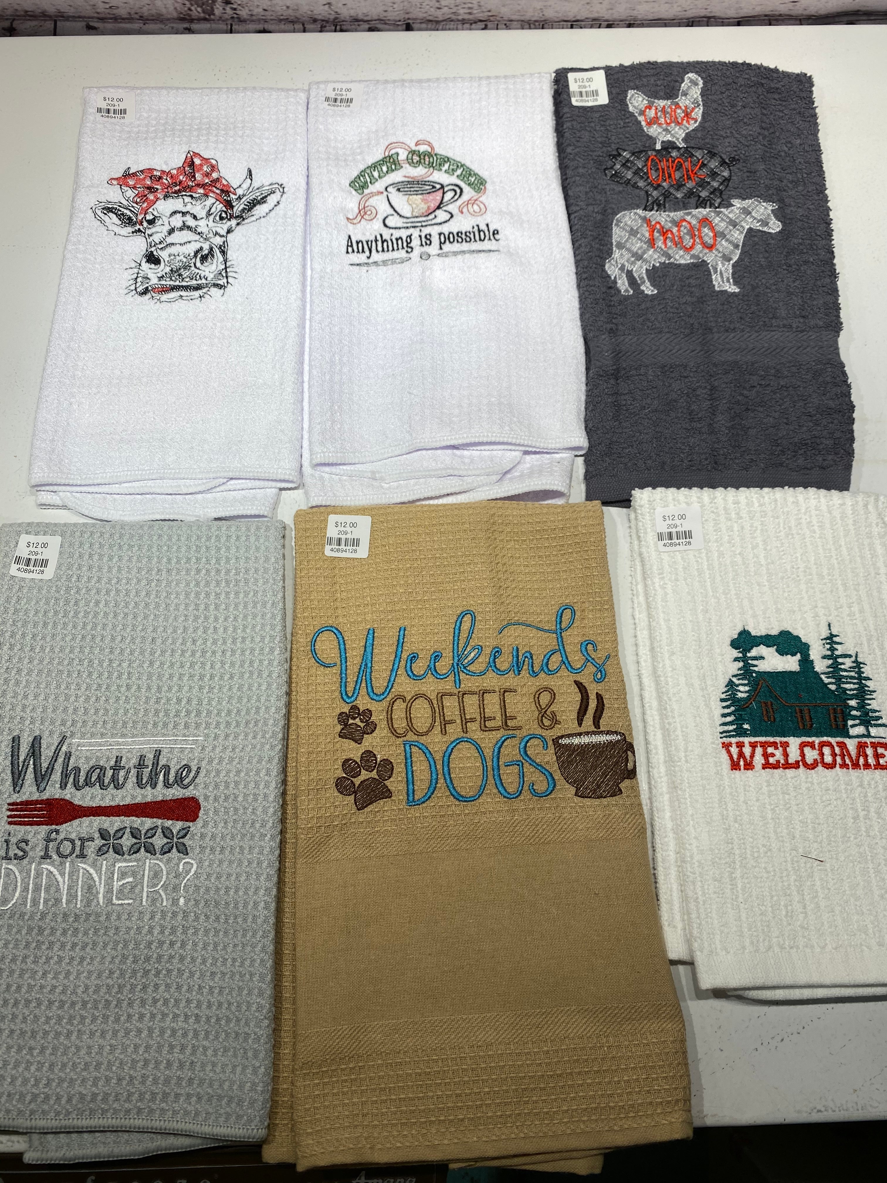 Embroidered Dish Clothes