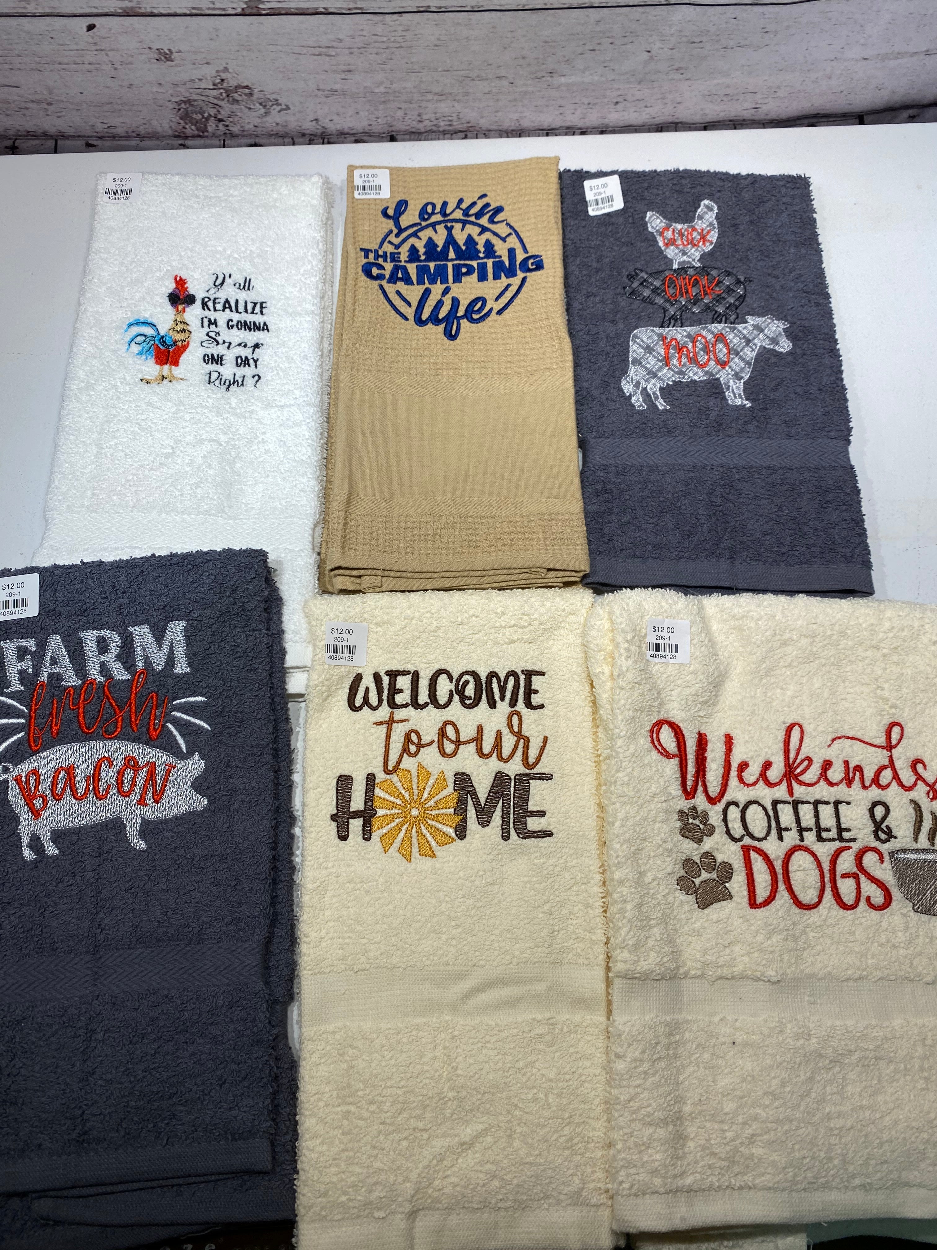 Embroidered Dish Clothes