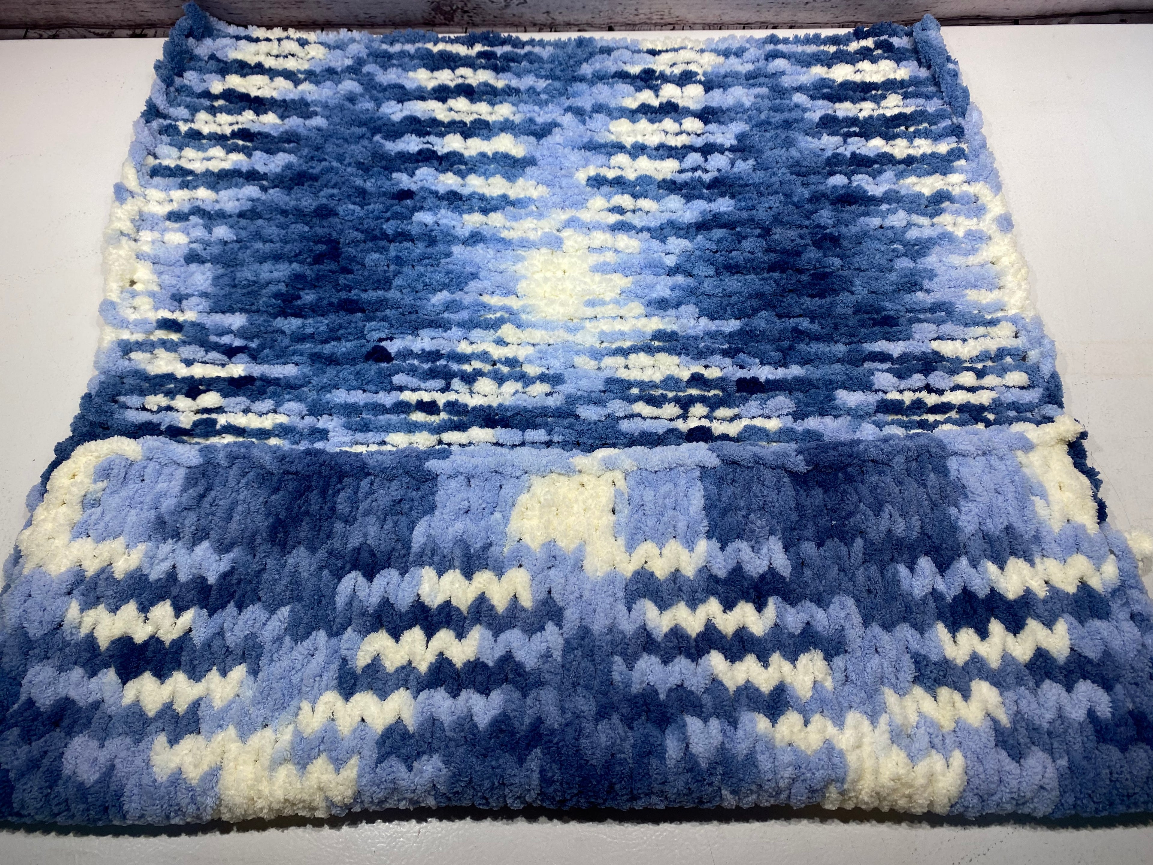 32" x 26" Hand Knitted Throw Blankets