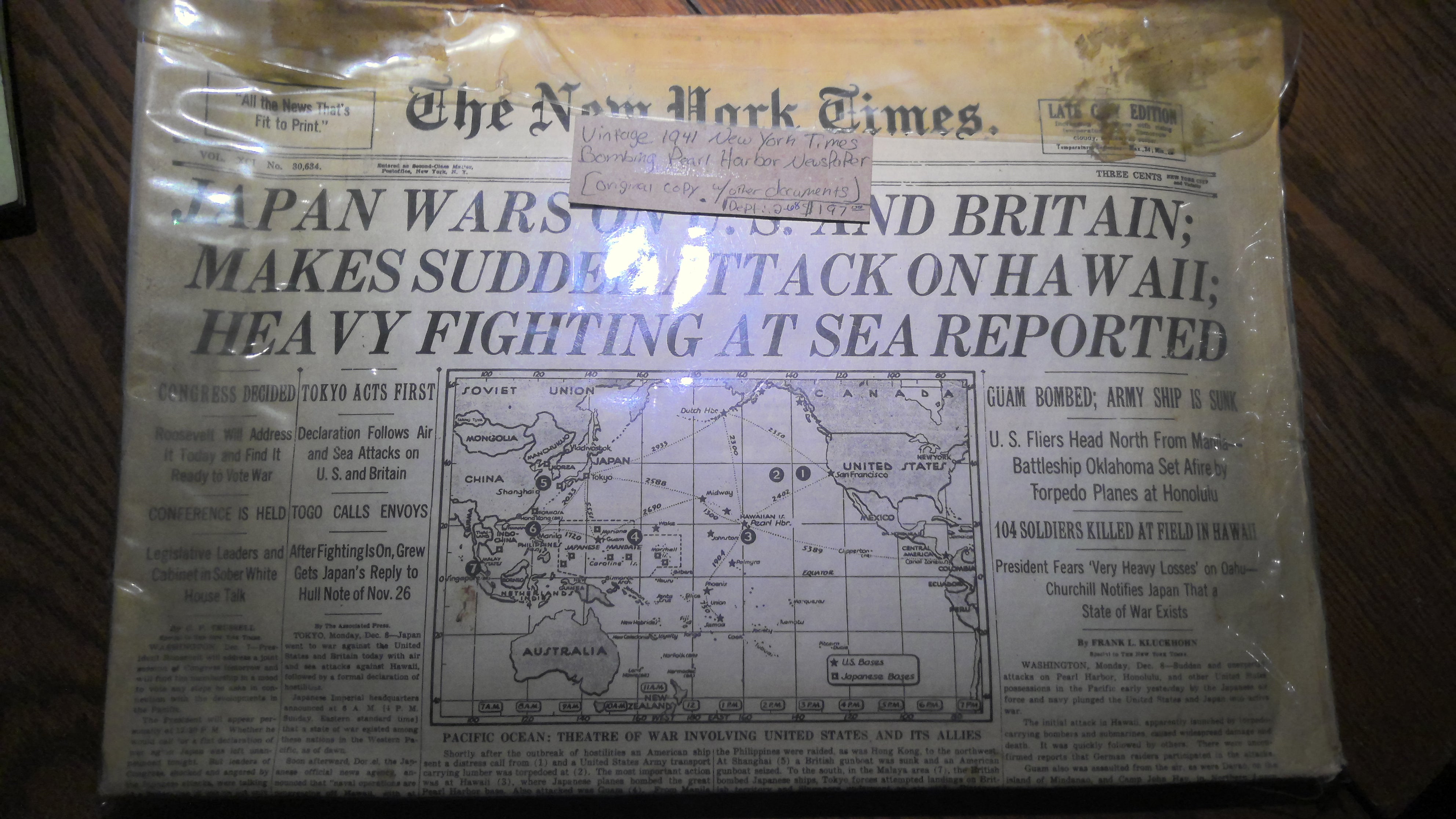 1914 NYT bombing pearl harbor