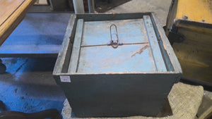 Vintage blue egg box