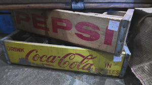 Vintage Coca-Cola wood bottle holder/ Pepsi Holder