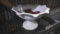 Lg White Bird bath