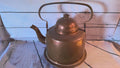 Vintage copper teapot kettle with lid