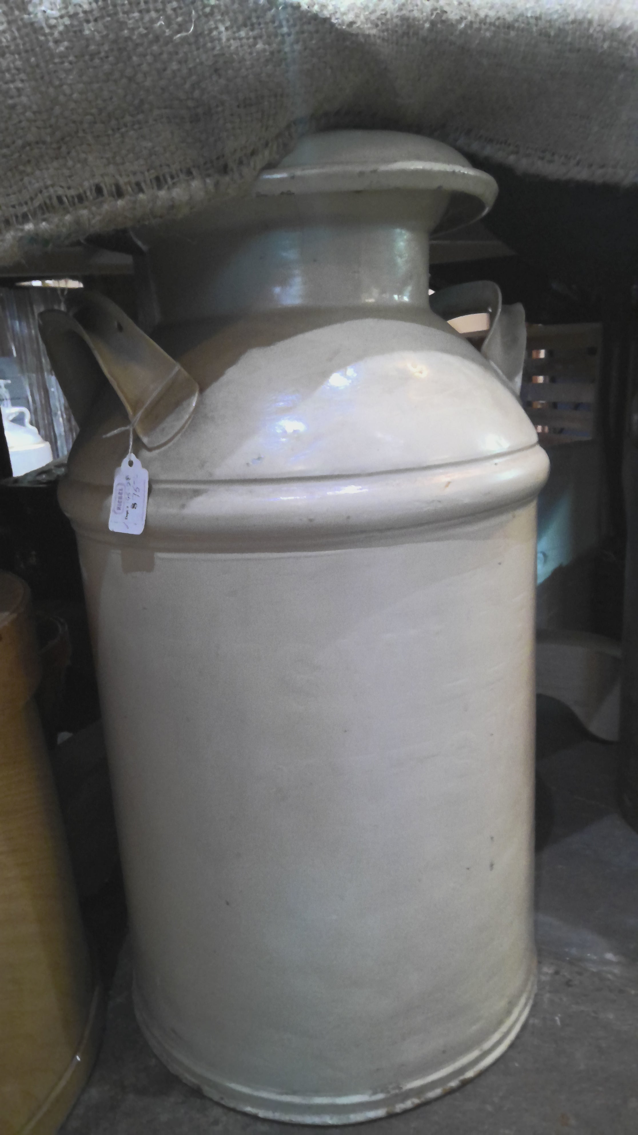 Vintage milk cans (2)
