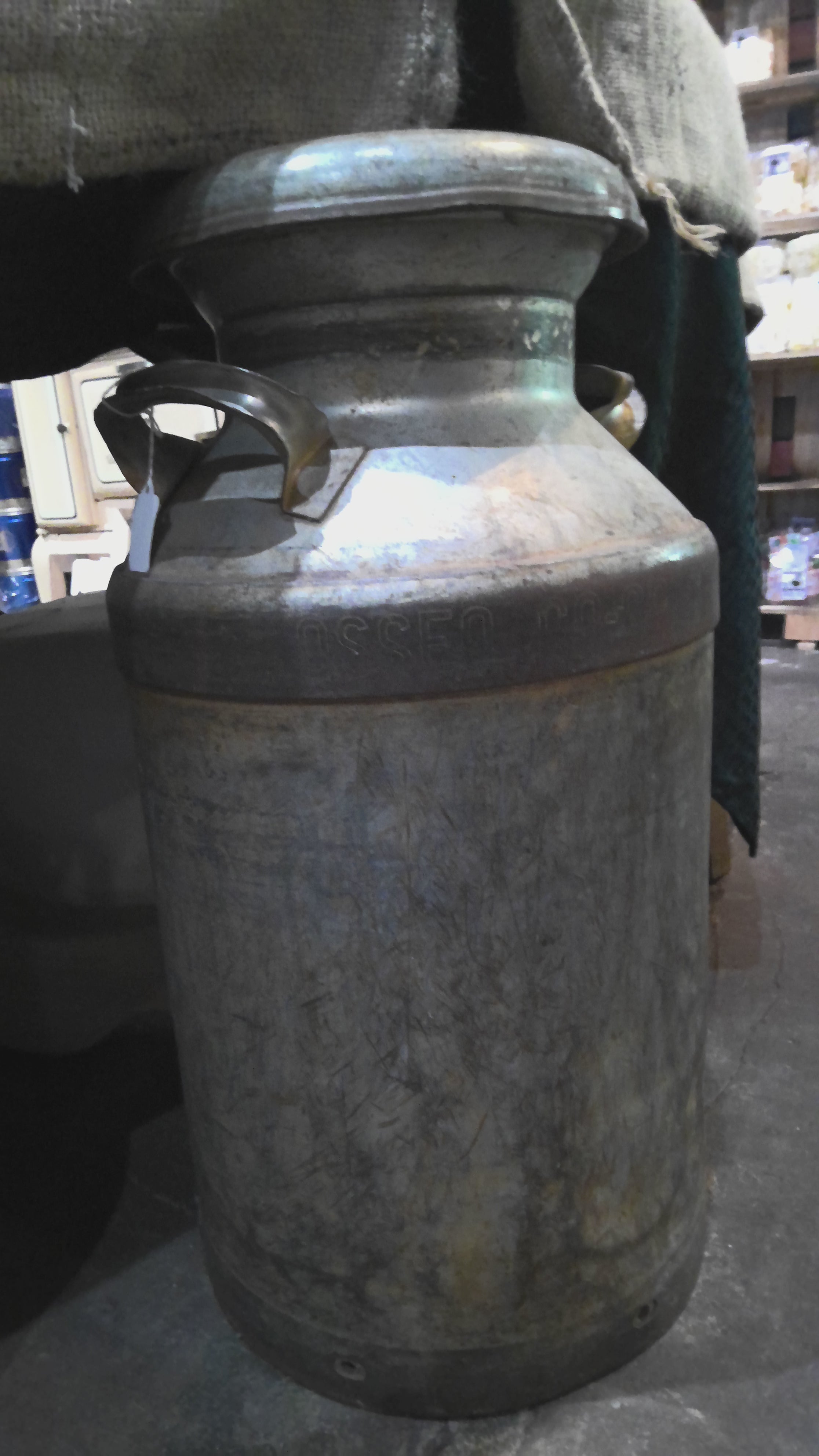 Vintage milk cans (2)