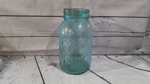 Blue Mason jar