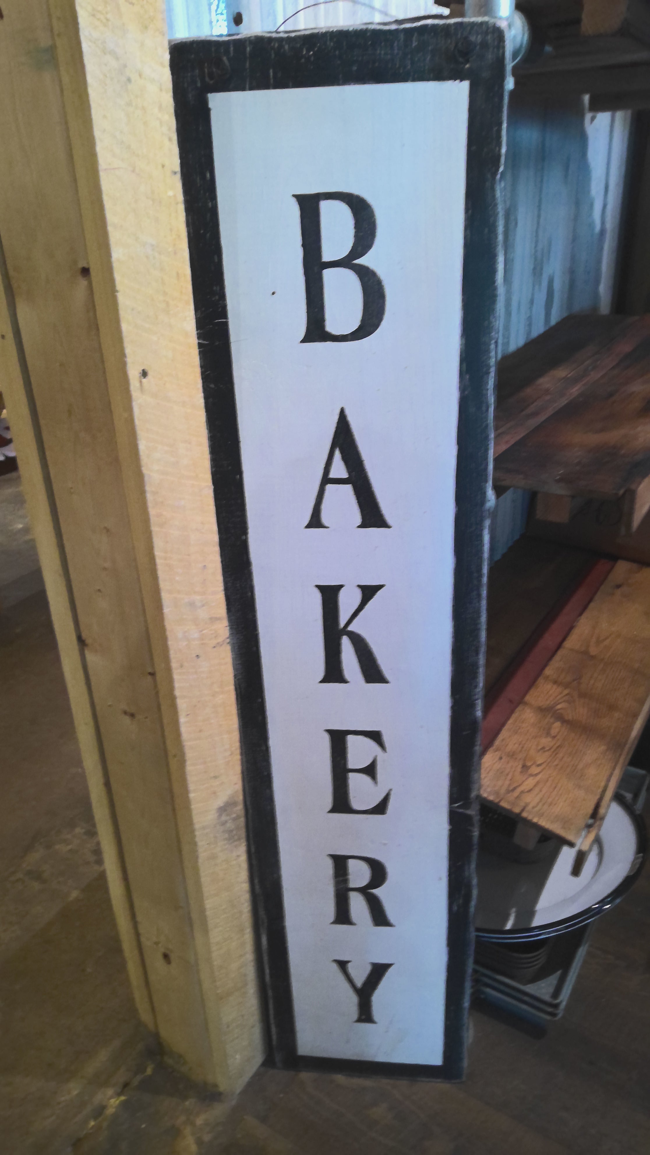 Handmade bakery sign