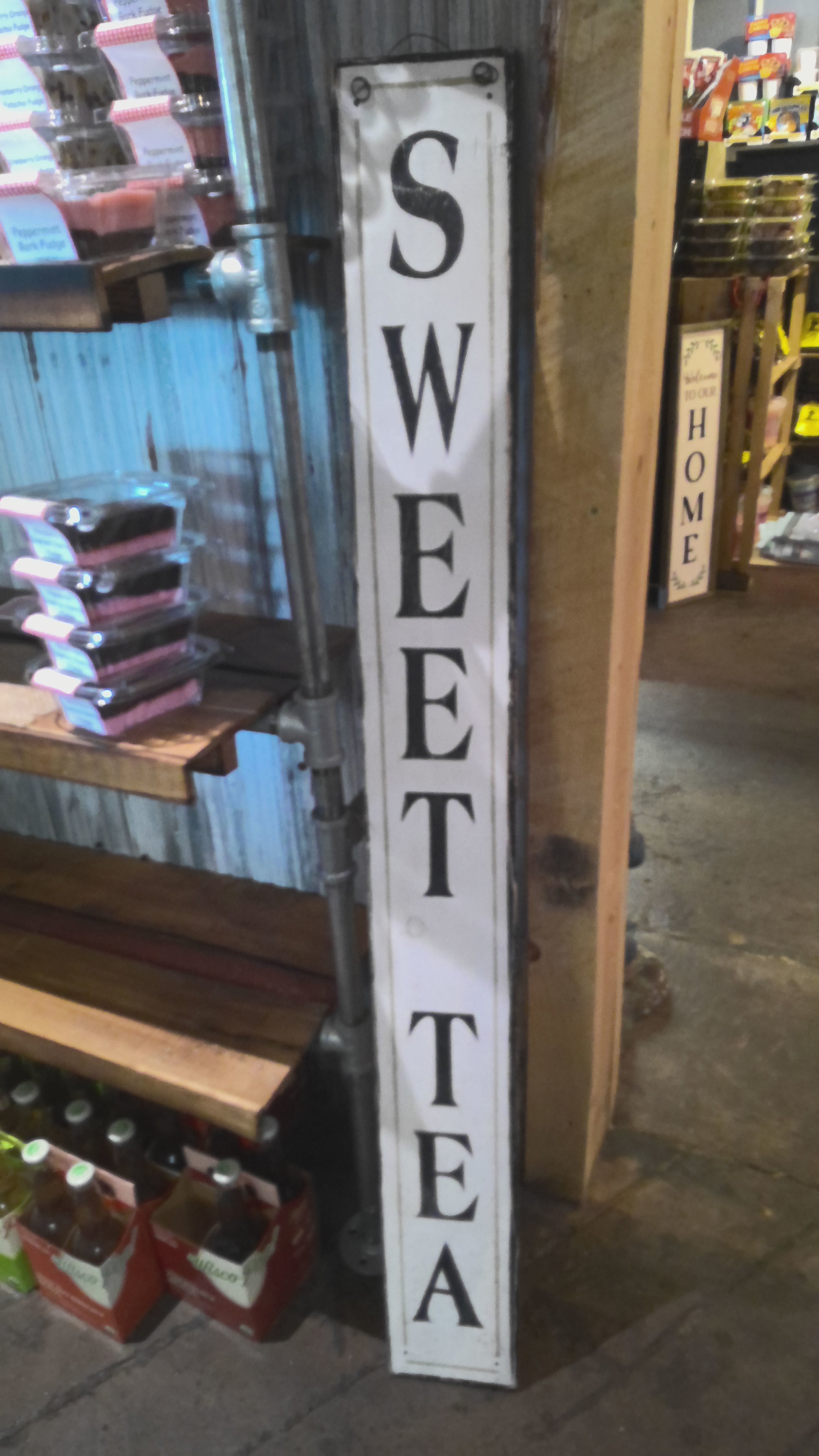 Handmade sweet tea sign