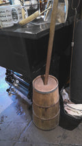 Vintage wood hand butter churn