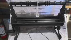 Vintage newspaper log roller
