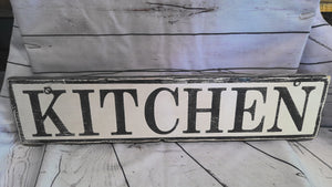Handmade kitchen sign