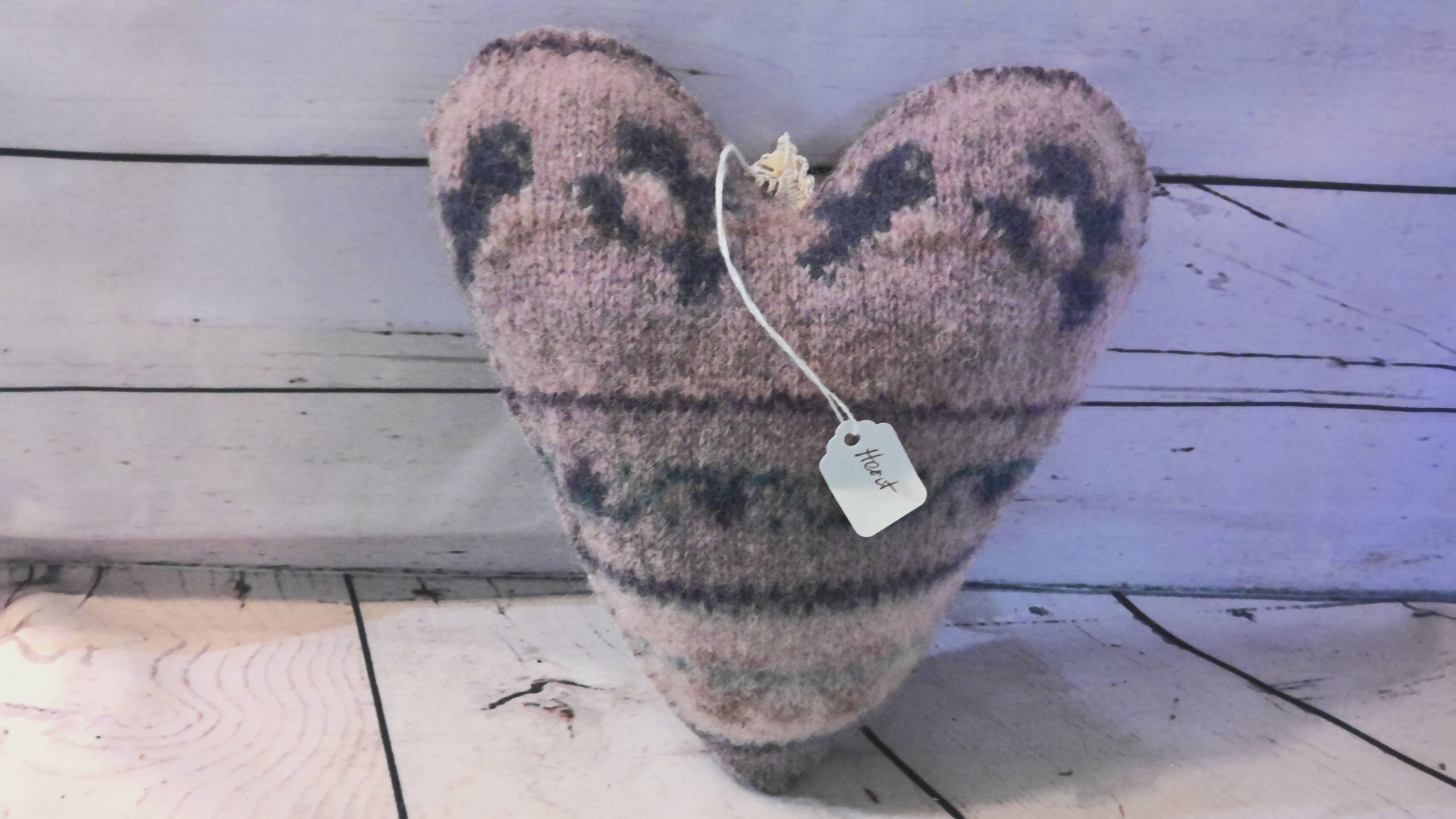 Knitted heart