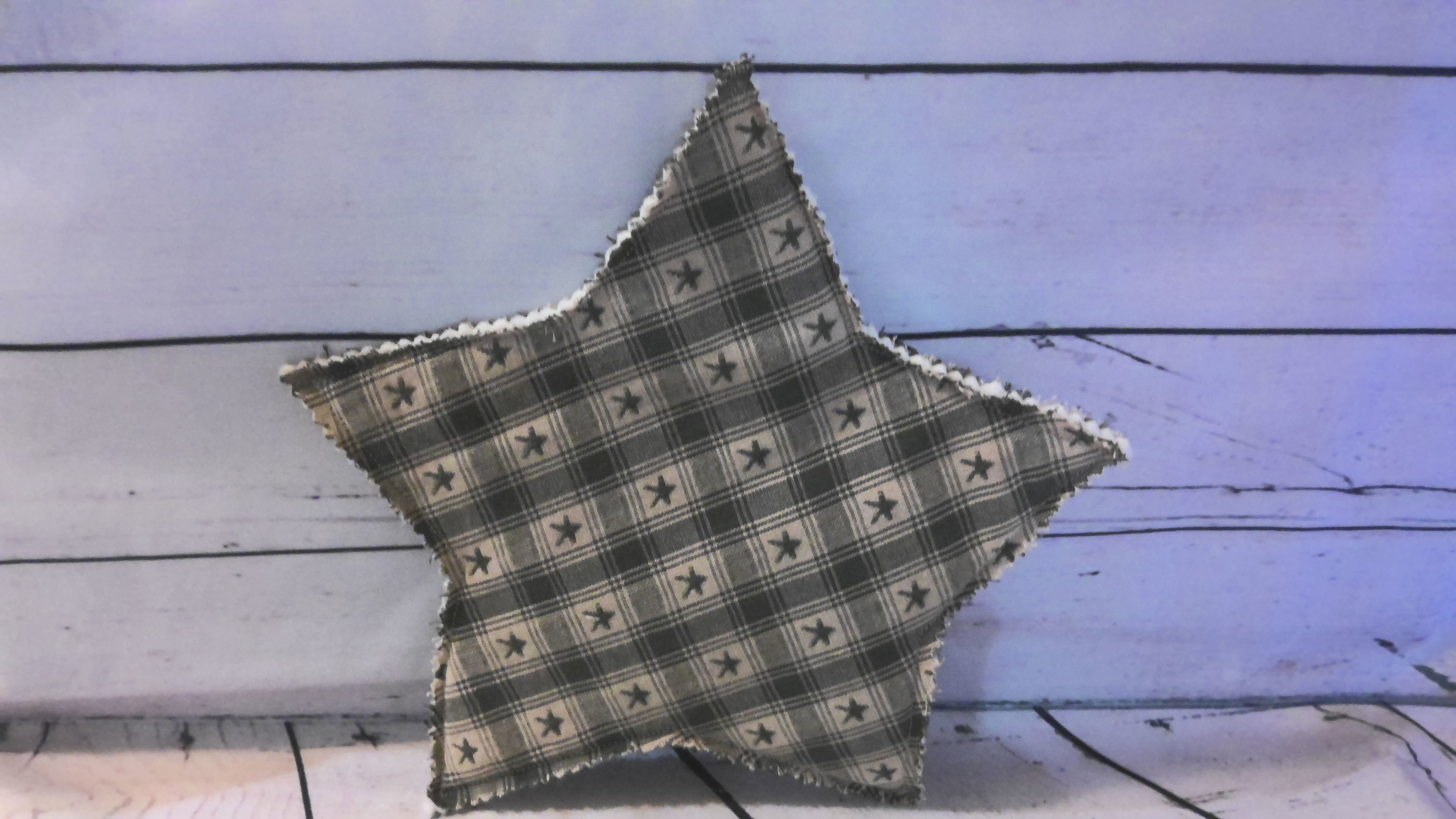 Hand knitted star