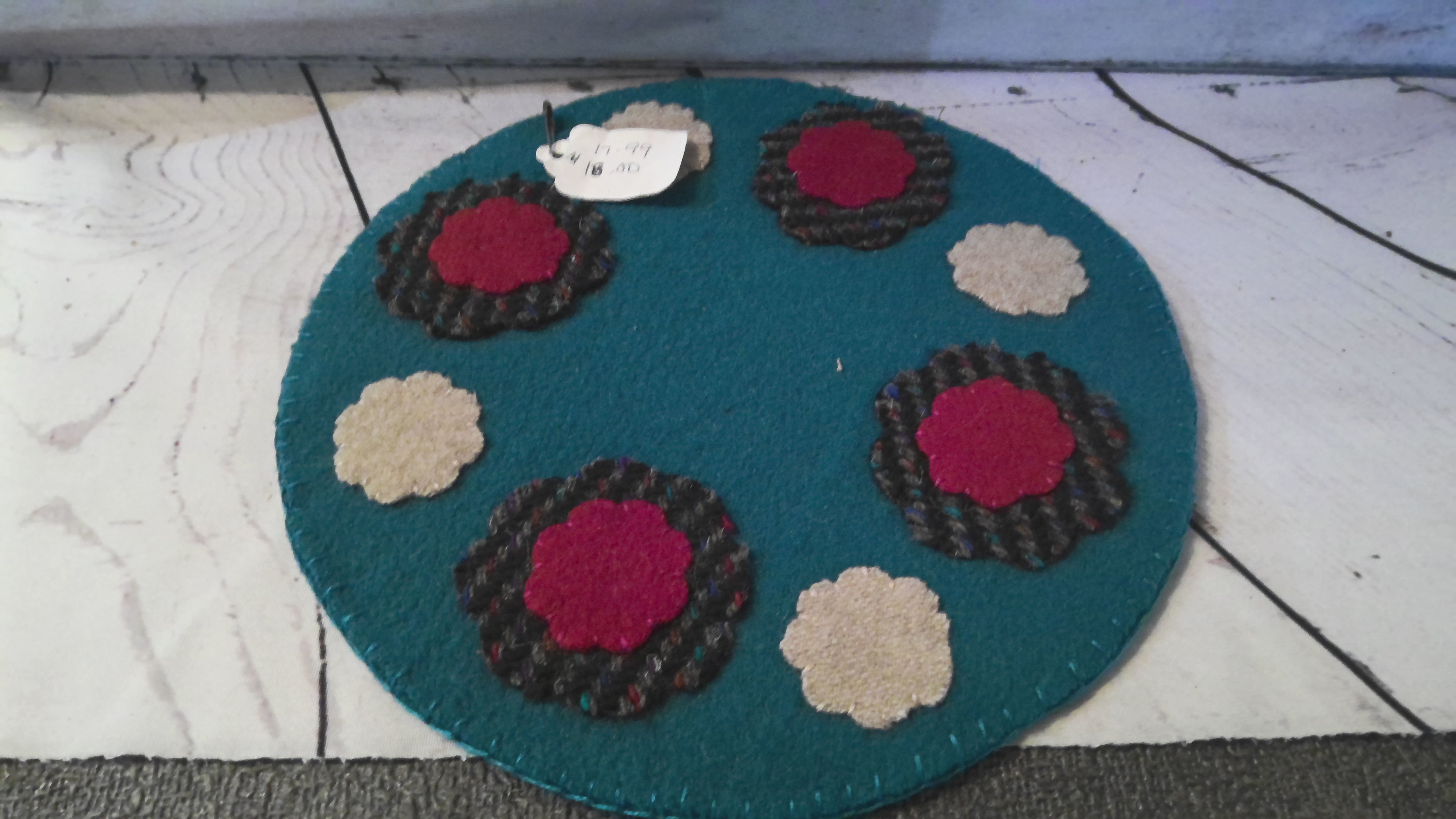 Hand knitted placemats