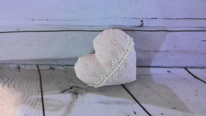 Handmade sewed heart