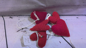 Crocheted hearts