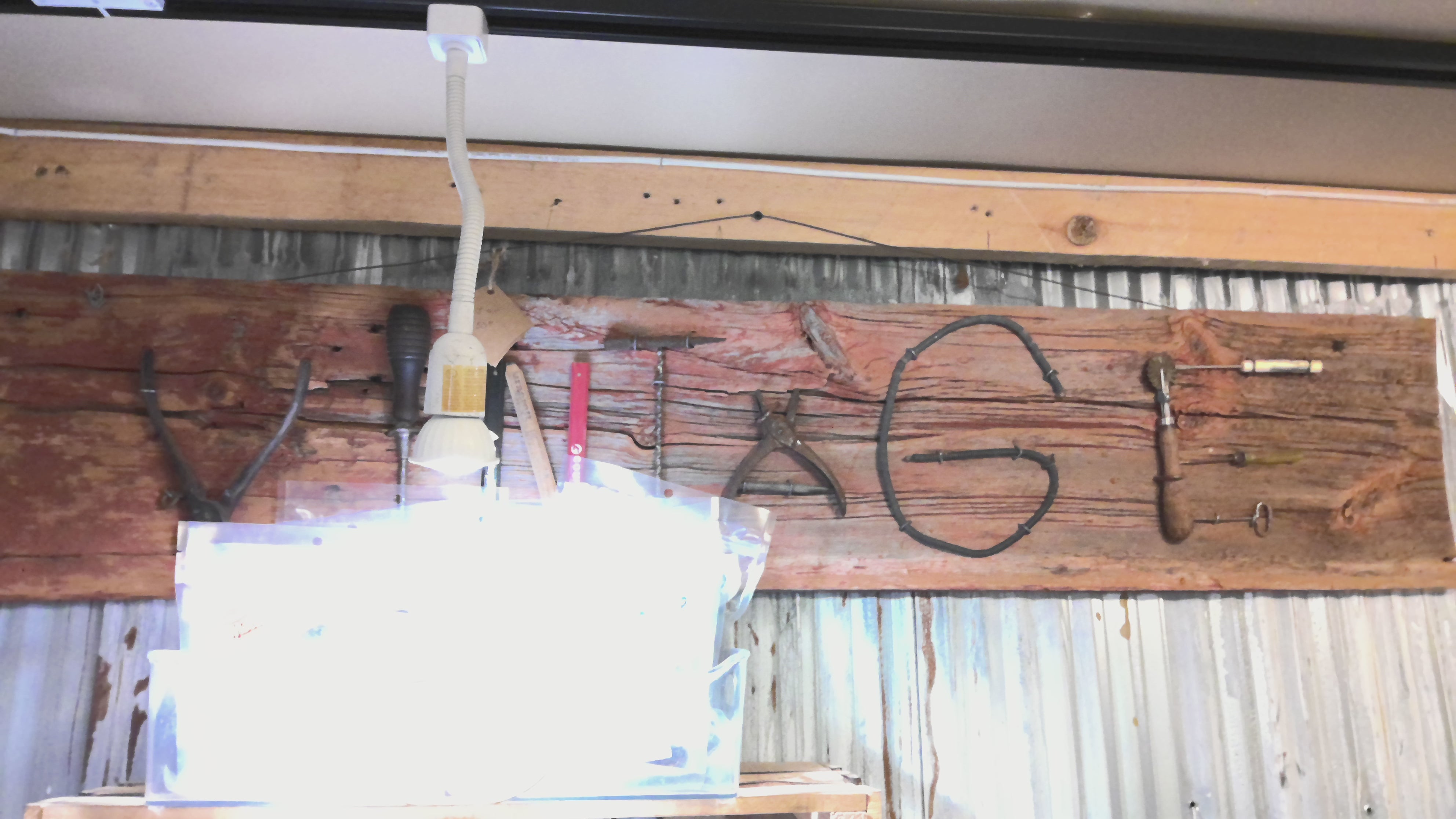 Vintage sign made from old tools