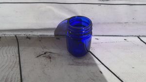 Small blue jar