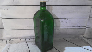 Large green jaegermeister bottle