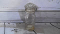 Glass bottle with cap