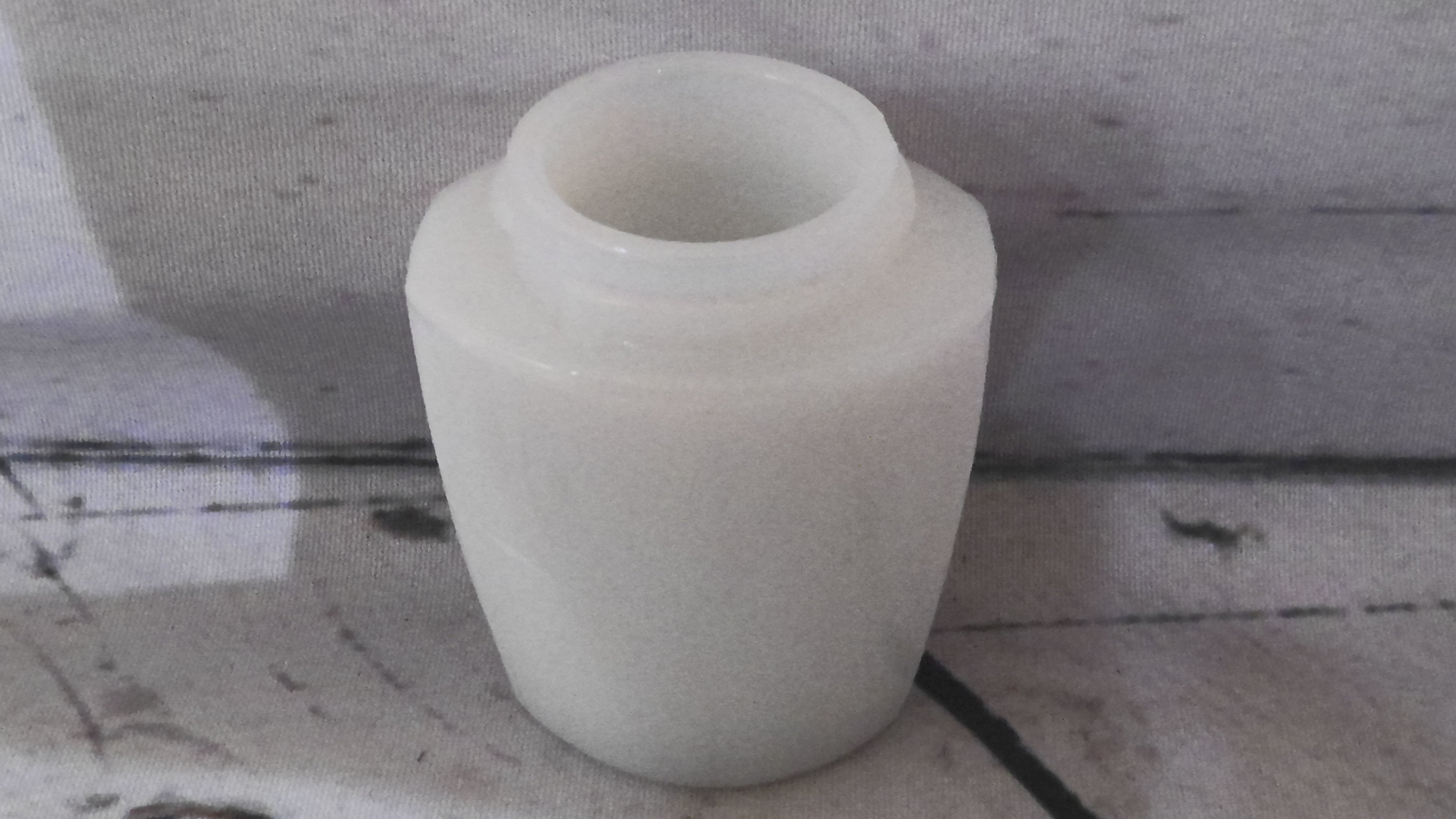 Milk glass small bottle