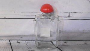 Yeardley glass bottle with red top