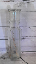 6 sided glass bottle