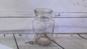 Small glass bottle