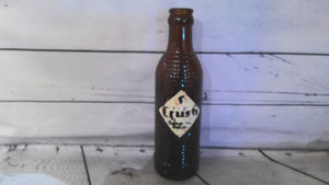 Vintage brown crush orange soda bottle